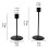 Wrought Iron Candle Holder Black 1 Piece 3