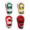 PU Leather Hand Foot Targe with Adjustable Strap For-WHITE glod 2