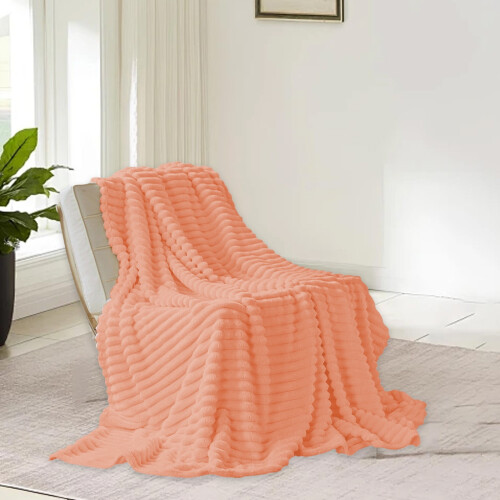 Doppellagige Rascheldecke, Orange, 70 x 100 cm 1