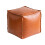Faux Leather Moroccan Pouf Cover – Unstuffed Ottomans 2