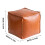 Faux Leather Moroccan Pouf Cover – Unstuffed Ottomans 3