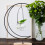 Support décoratif de bureau en forme de lune avec base en fer stable et soudure solide 5