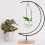 Support décoratif de bureau en forme de lune avec base en fer stable et soudure solide 6