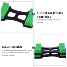 Estante do bastidor do bastidor do bastidor do equipamento de fitness do plástico antiderrapante 2pcs Set