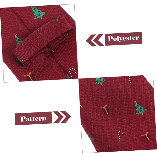 Juletre-slips for menn Polyester-slips Juledesign til høytidsfester og festlige anledninger 2