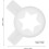 Ice Cream Shaping Nozzles Ice Cream Maker Accessories White Plastic Versatile Reusable Accessory 2