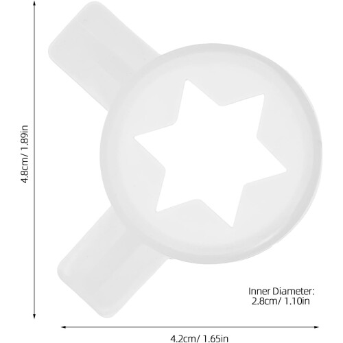 Ice Cream Shaping Nozzles Ice Cream Maker Accessories White Plastic Versatile Reusable Accessory 1