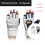 Boxhandschuhe, halber Finger, Kickbox-Handschuhe,-Weiß L 3