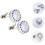 Silver round Copper Cuff Links Men with High Polished Surface Comfortable Touch Feeling Classic Graceful Style 6