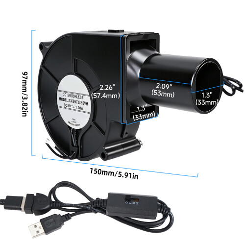 Elektrische luchtventilator Centrifugaalventilator met variabele 2