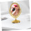 Vintage Oval Rotating Vanity Mirror High-Definition Reflection Lightweight Desk Mirror 4