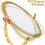 Vintage Oval Rotating Vanity Mirror High-Definition Reflection Lightweight Desk Mirror 7
