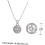Set composto da collana con zirconi e orecchini eleganti per donna, gioielli alla moda. 4