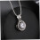Set composto da collana con zirconi e orecchini eleganti per donna, gioielli alla moda. 5
