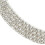 1 Set di gioielli con strass per donna: elegante collana, orecchini, anello e bracciale. 6