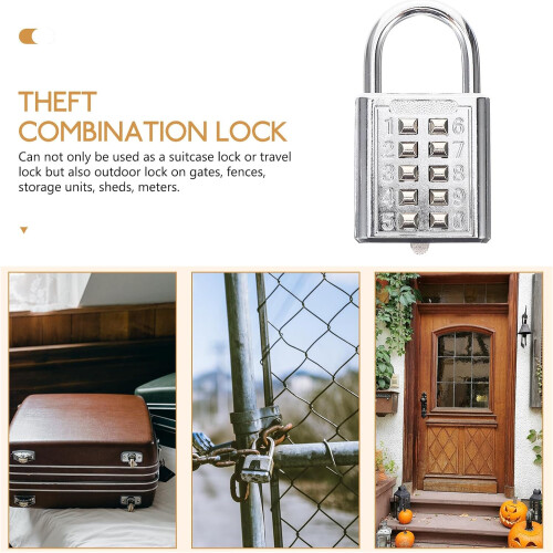 Resettable Digital Keypad Combination Lock Lightweight Portable Padlock 2