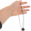 Ketting met etherische olieverspreider en holle sneeuwvlokhanger. 4