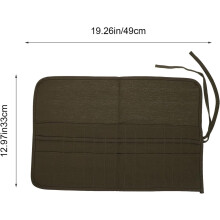 Large 30-pocket Paint Brush Storage Bag Canvas Case Paintbrush Organizer Tool