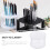 Porte-pinceaux de bureau multi-trous avec organiseur de crayons 3