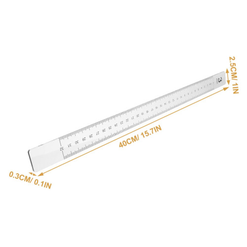 1 Pair Measuring Dough Strip Graduated Scale Rolling Pin Guide Stick 1