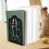 Black Iron Bookends Pair with Tableware Style Design, Non-deformable Decorative Book Holders 7
