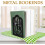 Black Iron Bookends Pair with Tableware Style Design, Non-deformable Decorative Book Holders 8