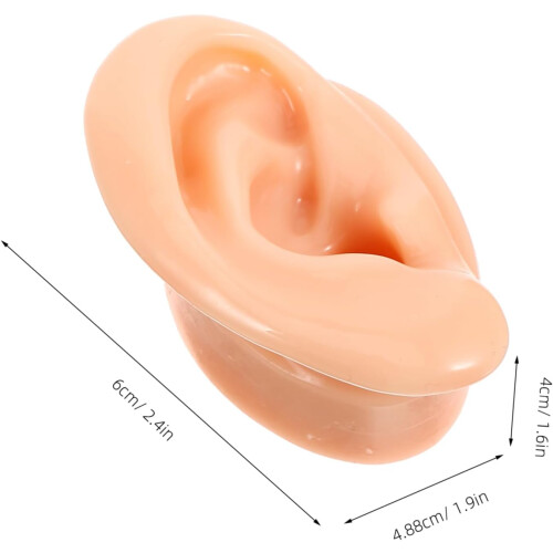 2pcs Silicone Ear Models for Earphones and Earrings Display Realistic Simulation Human Ear Samples 1