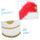 Plume Designed Nutcracker Hat Prop Elegant Costume Cap 3