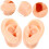 2pcs Silicone Ear Models for Earphones and Earrings Display Realistic Simulation Human Ear Samples 6