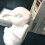 Ceramic Rabbit Bookends, White Pair Cute Bunny-Shaped Decorative Book Supports 4