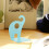 Elephant Shaped Metal Bookends Pair Blue Non-Skid Multi-Function Book Holder Organizer 3