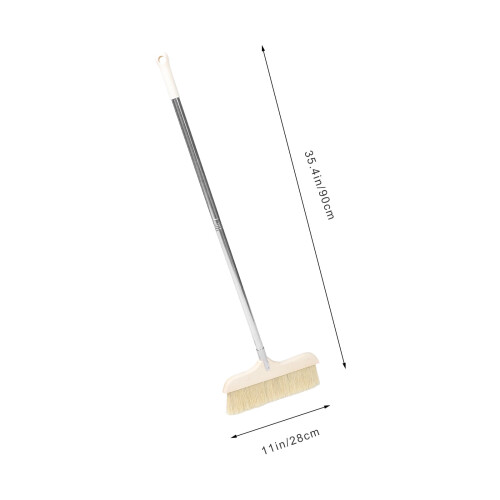 Indoor Broom Soft Bristle Detachable Handle Black 1
