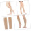 Chaussettes de compression pour mollets, manchons de compression élastiques pour hommes 4