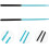 1 Pair Performance Drumsticks Stage Drumsticks Comfortable to Hold Versatile Blue Aluminum Alloy 7
