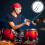 1 Pair Performance Drumsticks Stage Drumsticks Comfortable to Hold Versatile Blue Aluminum Alloy 8