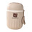 Gobelet isotherme avec couvercle à pression – 14 cm, blanc 2