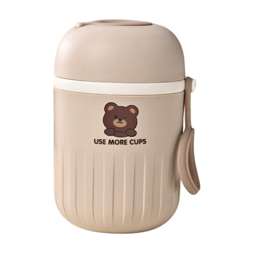 Gobelet isotherme avec couvercle à pression – 14 cm, blanc 1
