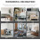 Square Art Wall Frame Painting Frame 12x12inch Mdf Material Modern Style Holds 7