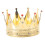 Tiara de coroa dourada com strass para meninas 5