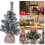 Mini sapin de Noël artificiel 20 cm, décoration de table 5
