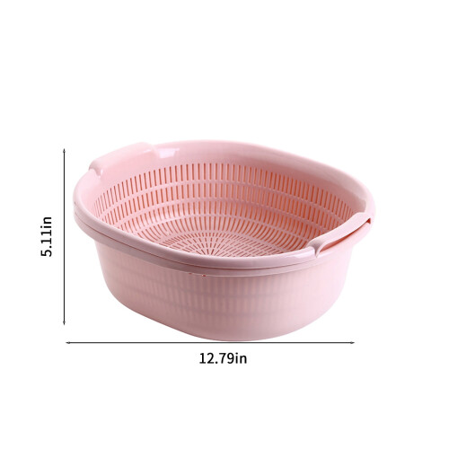 Panier à vaisselle double rond, cadeau de Saint-Valentin (1 pièce) 2