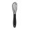 Fouet à ballon en silicone noir 16,8 cm 2