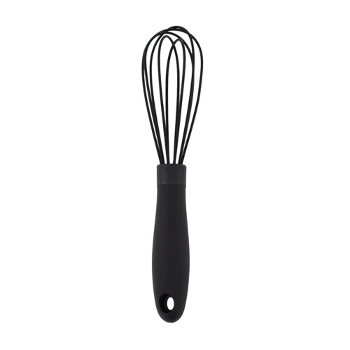 Fouet à ballon en silicone noir 16,8 cm 1
