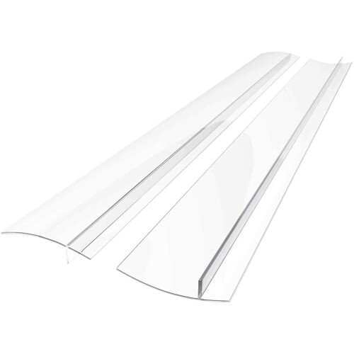 Ofenspaltabdeckung, hitzebeständig, transparent, 25 Zoll, 2er-Pack 1