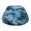 Soft Fluffy Bedroom Rug Oval Blue 23.6 x 70.9 in 2