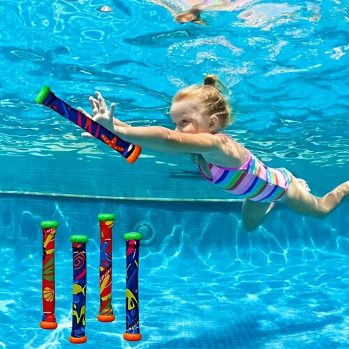 5pcs Underwater Deep Diving Stick Toys for Visual Development, Suitable for 3 Years Old and Above 1