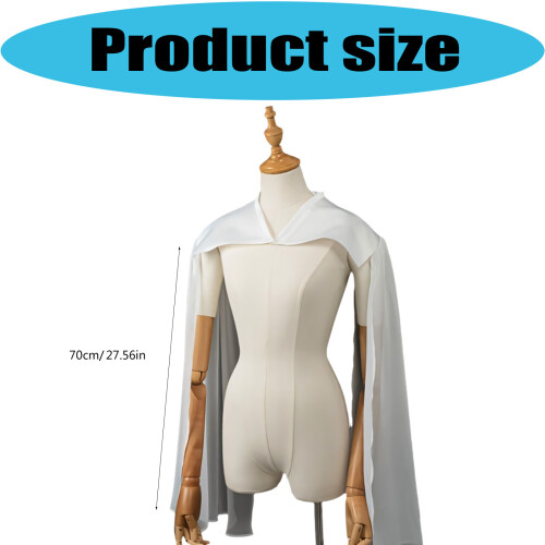 Classical Chiffon Shawl Wrap Decorative Arm Sleeves Shoulder 2