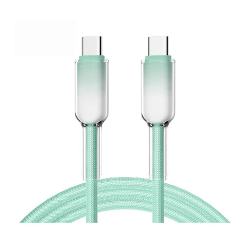 Câble USB C robuste 120W avec Interfaces en alliage,-TCTC vert