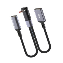 Flexibles Typ-C-Splitter-Ladekabel, 66 W,-Typ-C-USB-Buchse