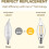 Ampoule LED E12 type bougie 6W 2700K Dimmable IRC 90+ (lot de 12) 5